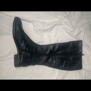 Ecco 17” black leather boots